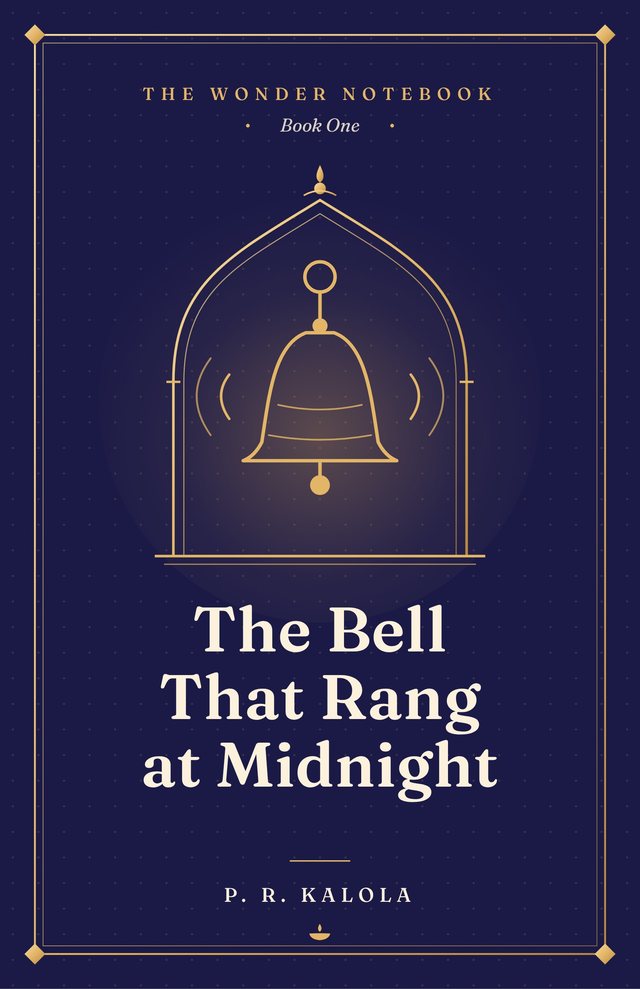Cover of The Bell That Rang at Midnight: a gold temple bell inside a carved arch on a midnight-blue background.